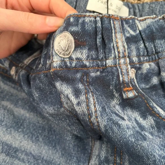 Rag & Bone Miramar Joggers Jean Print Sweatpants Small - Picture 7 of 8